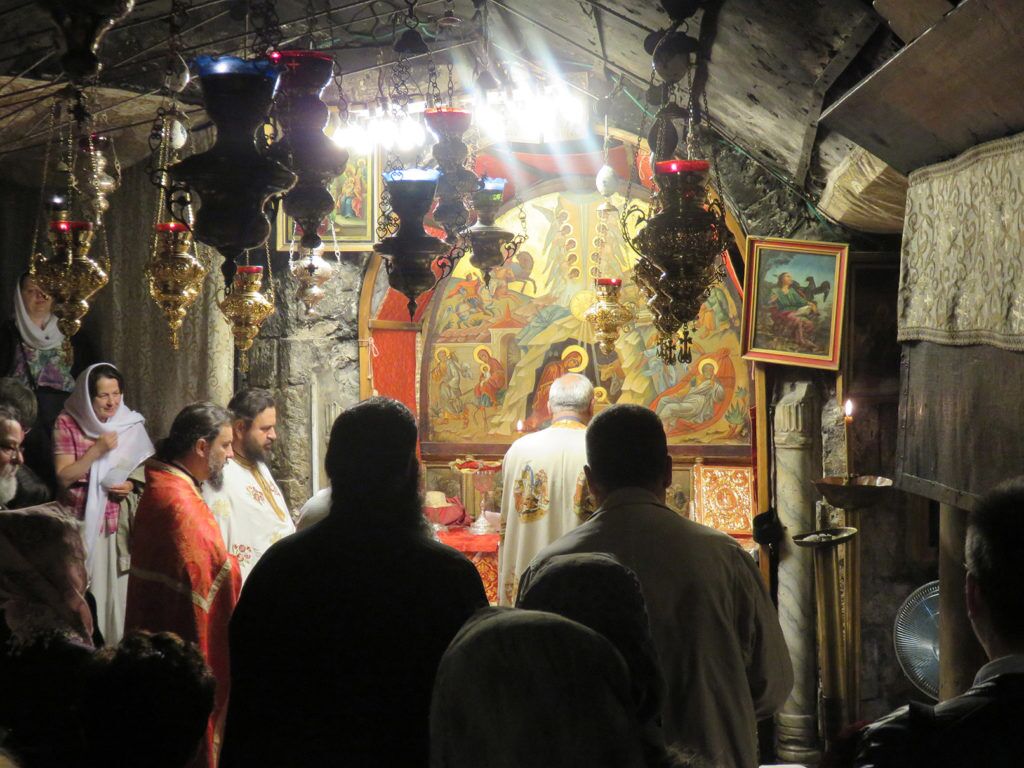 05 Cave liturgy LITURGY IN THE NATIVITY CAVE