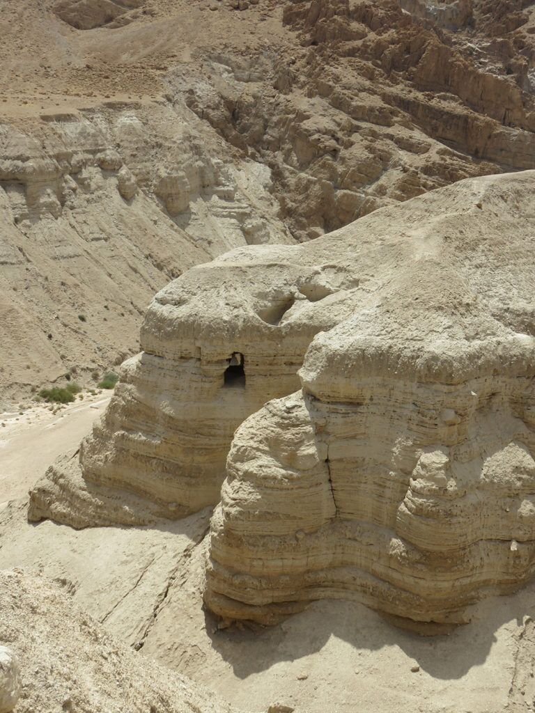 56 Qumran cave AT QUMRAN by the Dead Sea