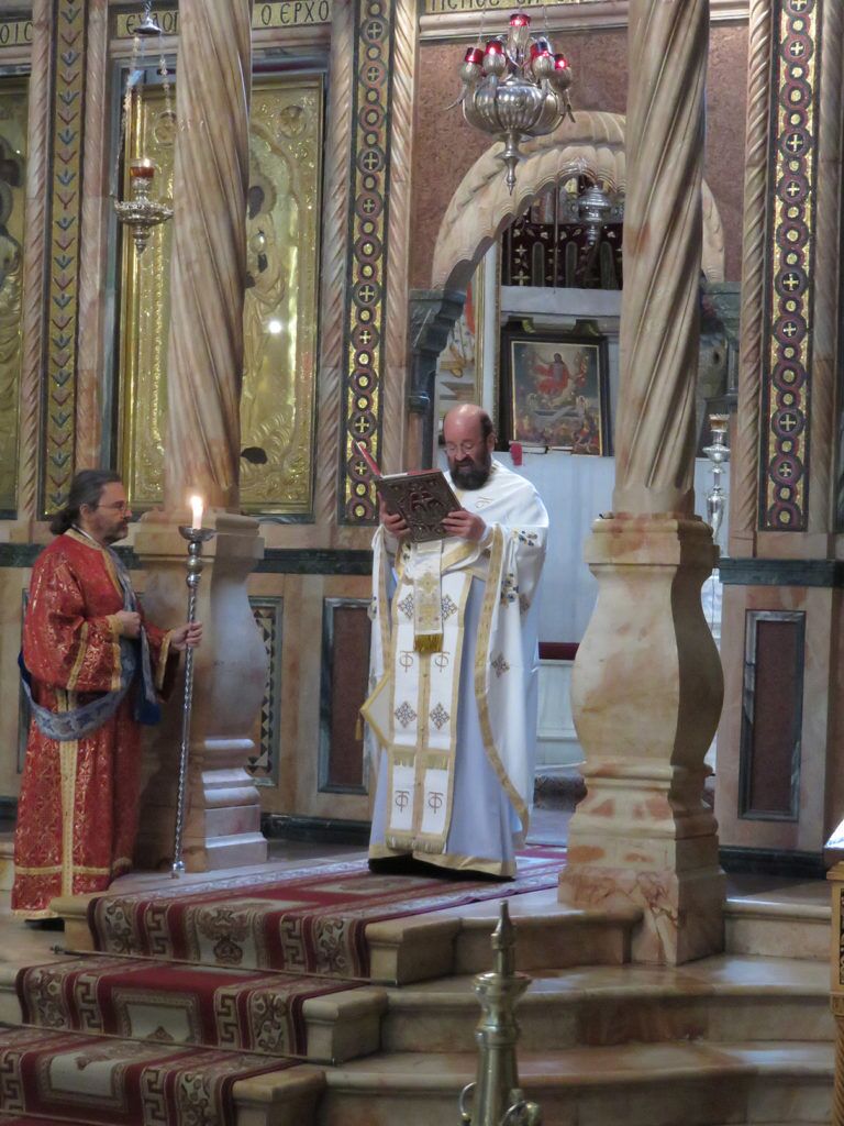 71 HS church gospel GOSPEL READING at the church of the Anastasis