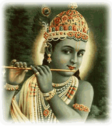 Krishna playing flute