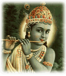 Krishna playing flute